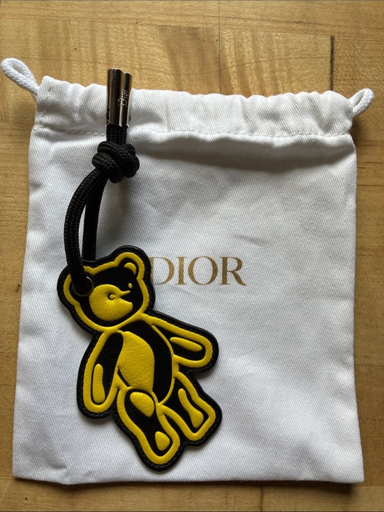 Dior Handbags - Dior Teddy Bear Leather Bag Charm w COA!